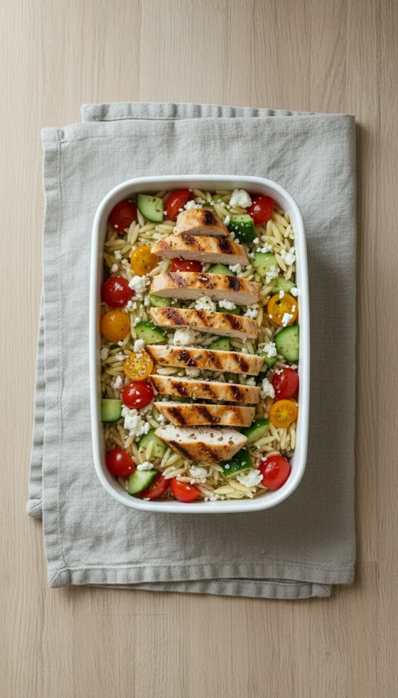 Greek Chicken and Orzo Box