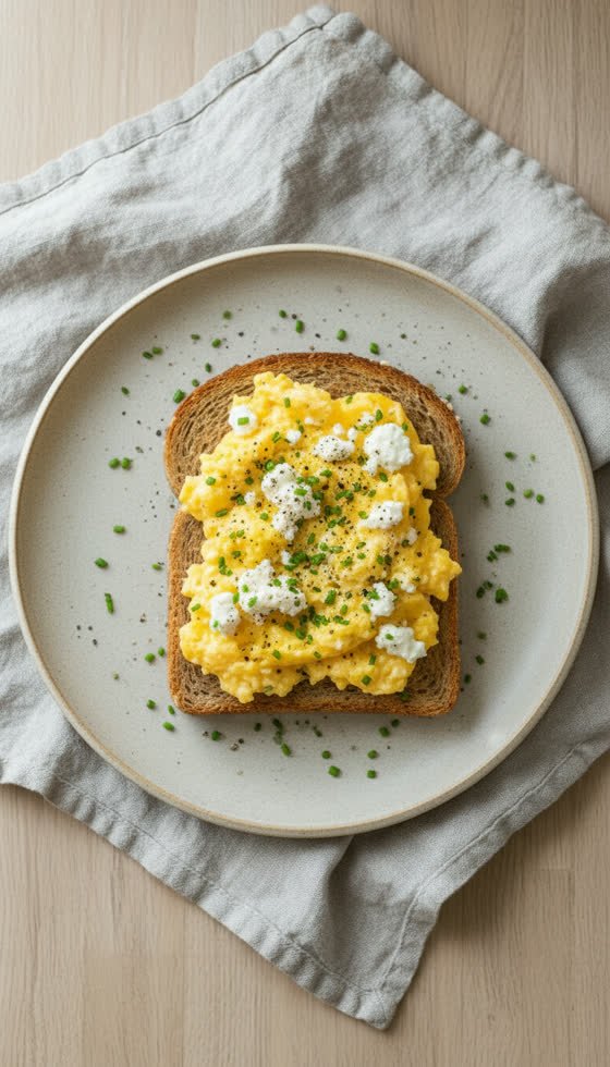 Cottage Cheese Egg Toast