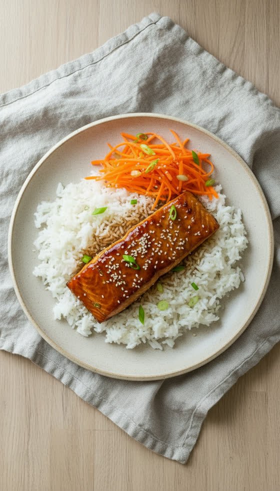 Teriyaki Salmon Rice Bowl