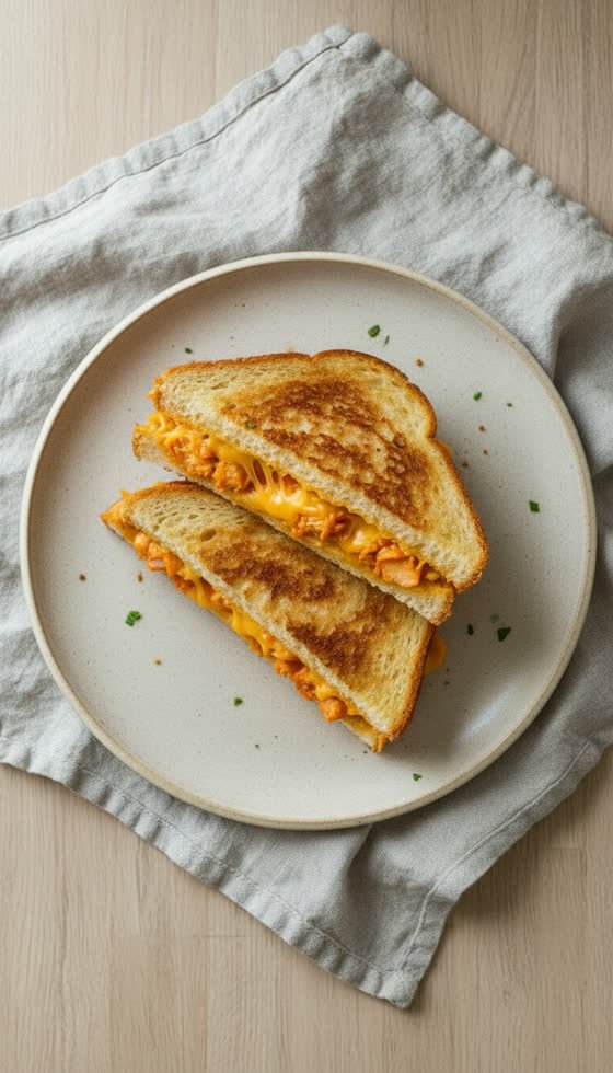 Buffalo Chicken Grilled Cheese