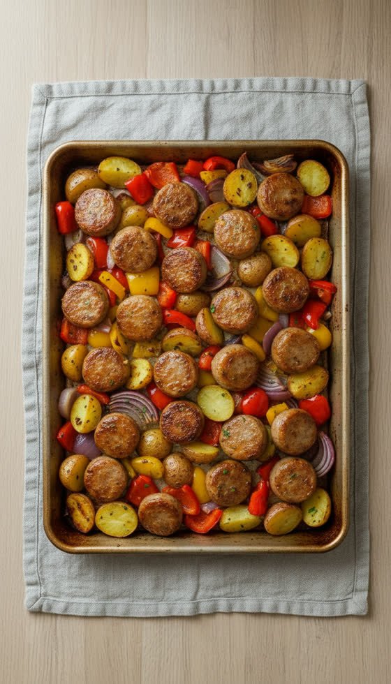 Sheet Pan Sausage and Veg