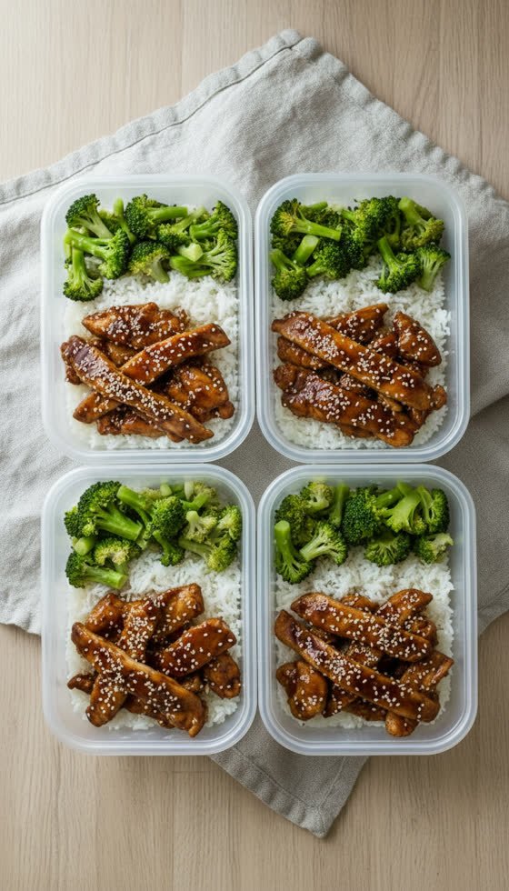 Teriyaki Chicken and Broccoli Prep