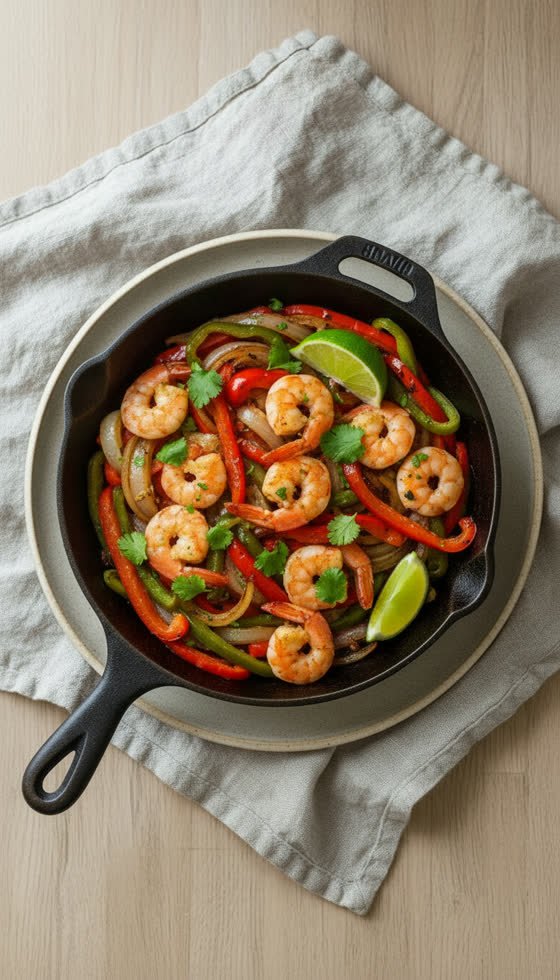 Shrimp Fajita Skillet