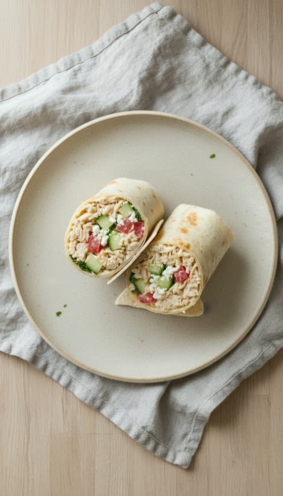 Greek Yogurt Chicken Wrap