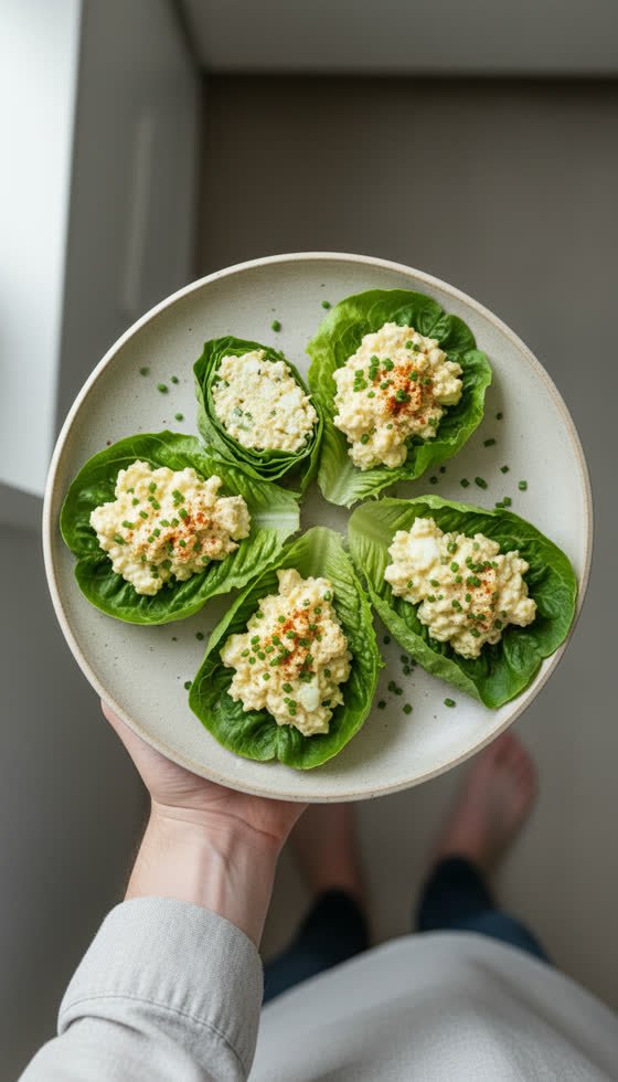 Keto Egg Salad Wraps